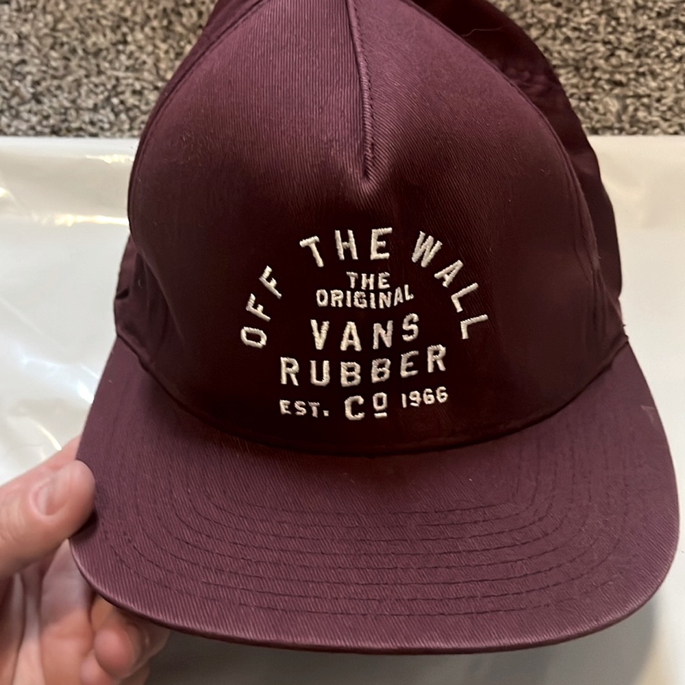 Mens Vans Hat Maroon